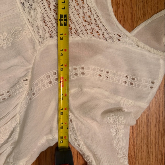 Free People White Lace Kiss Kiss Biho Tunic - Picture 8 of 11